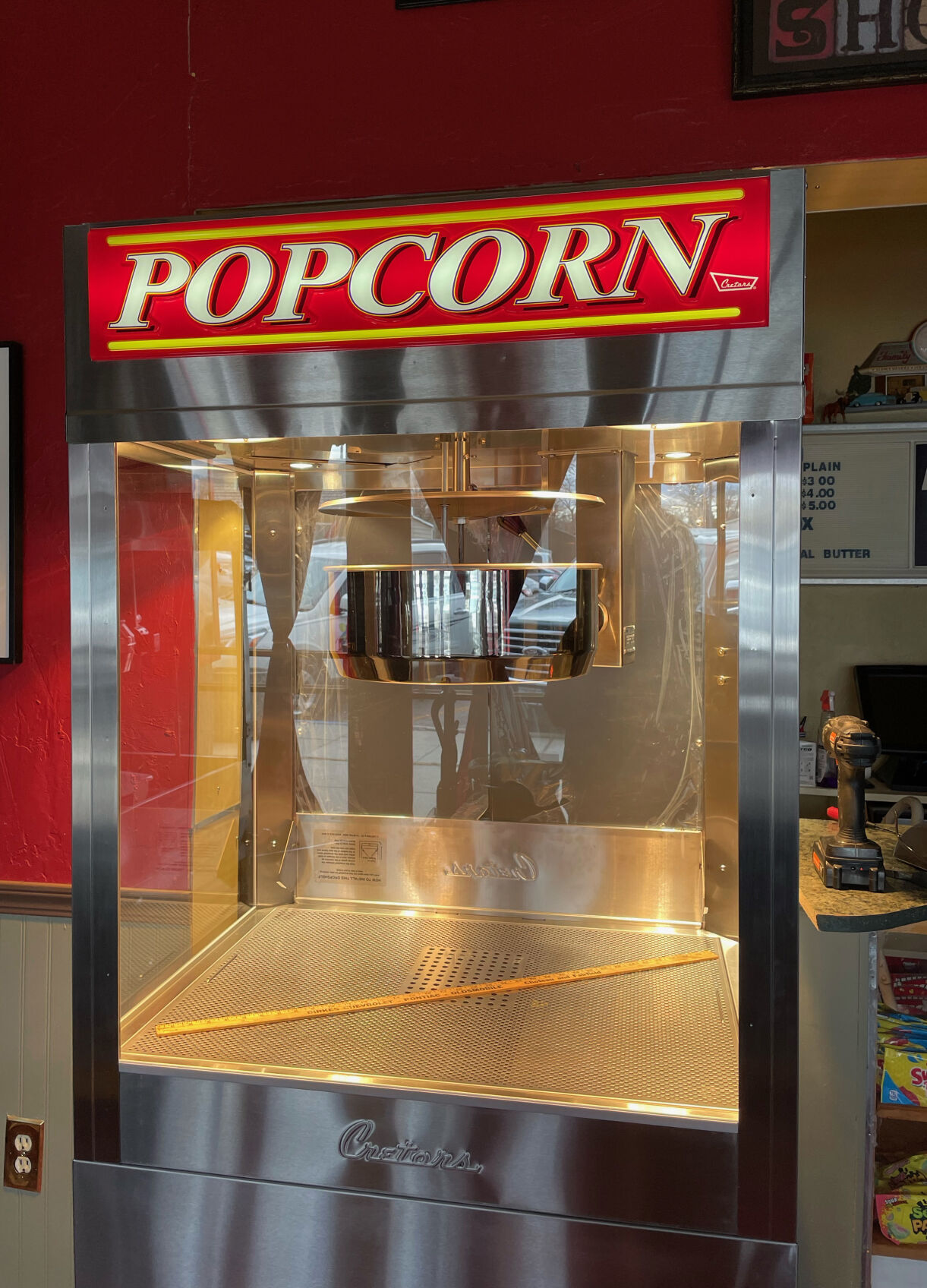 New popcorn machine